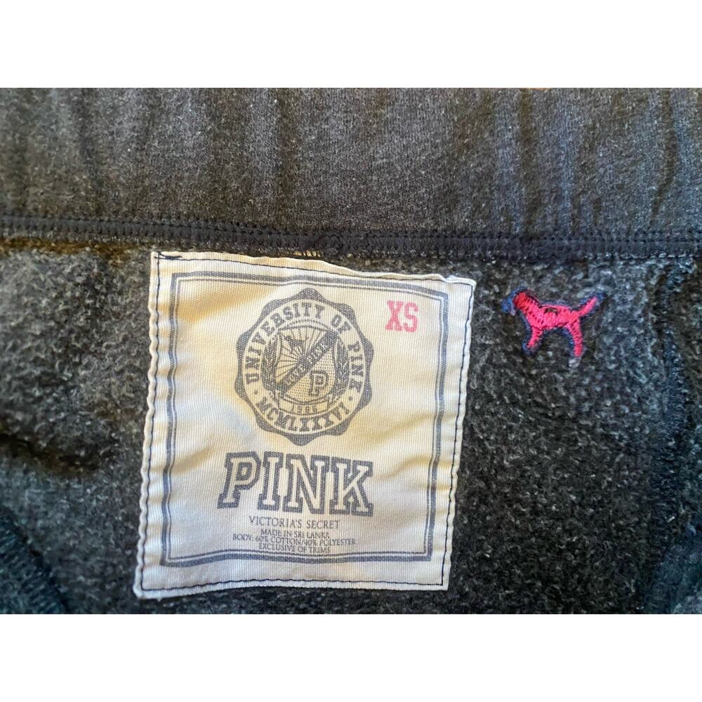 Victoria's Secret PINK Y2K Campus sweatpants Wide leg Women’s XS Gray - Picture 4 of 7